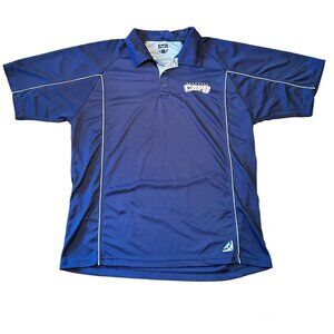 Minor League Baseball Polo Shirt Edmonton Capitals Dry Fit Golf Blue Mens Large